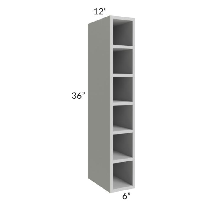 Tuscan Painted Grey 6x36 Wine Cube Cabinet