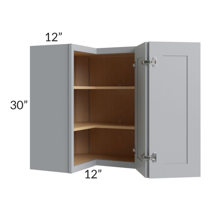 Asheville Grey Shaker 24x30 Easy Reach Wall Cabinet