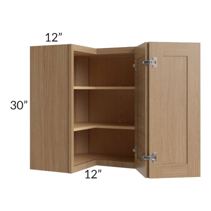 Asheville Rift Oak Shaker 24x30 Easy Reach Wall Cabinet