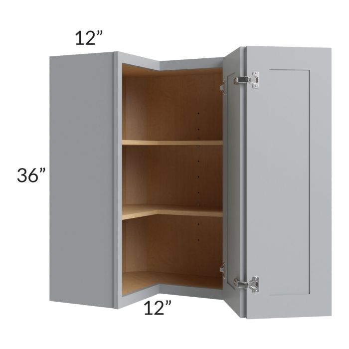 Asheville Grey Shaker 24x36 Easy Reach Wall Cabinet