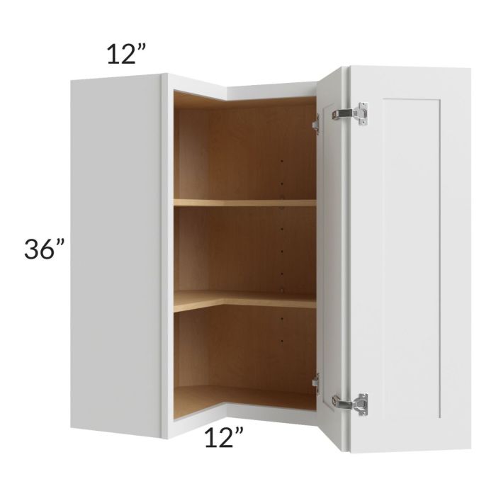 Asheville White Shaker 24x36 Easy Reach Wall Cabinet