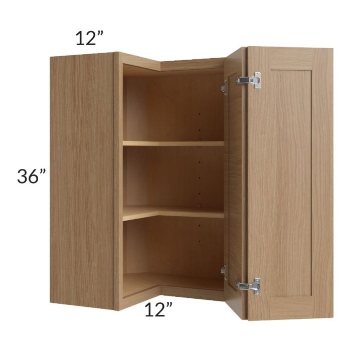 Asheville Rift Oak Shaker 24x36 Easy Reach Wall Cabinet