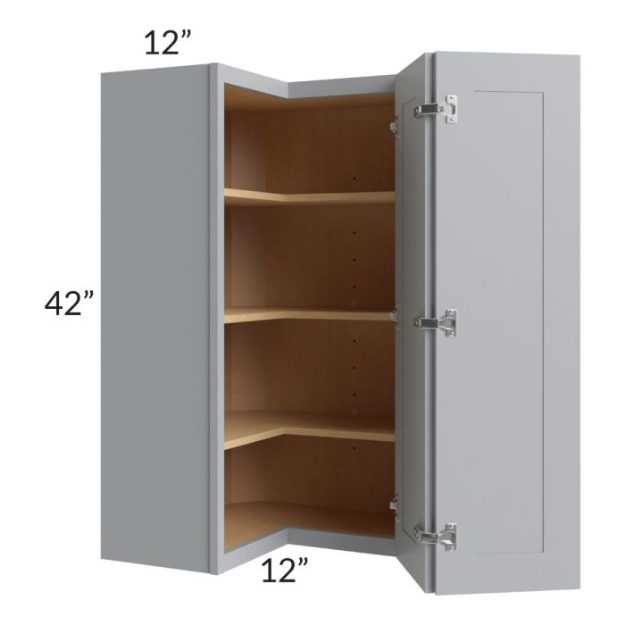 Asheville Grey Shaker 24x42 Easy Reach Wall Cabinet