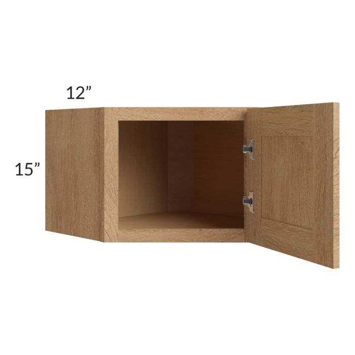 Midtown Timber Shaker 24x15 Diagonal Corner Wall Cabinet