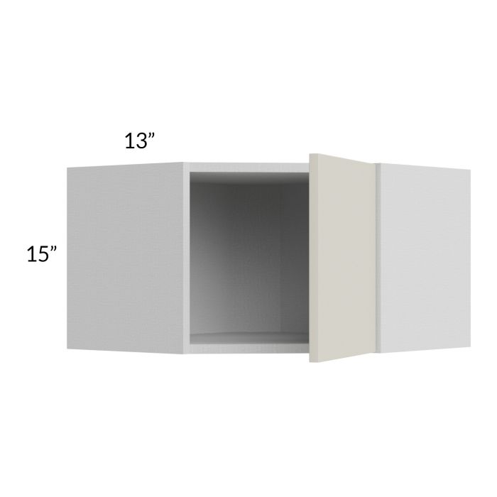 Milan Beige Matte 24x15 Diagonal Corner Wall Cabinet