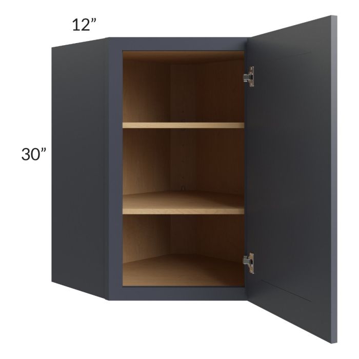 Vienna Indigo 24x30 Diagonal Corner Wall Cabinet