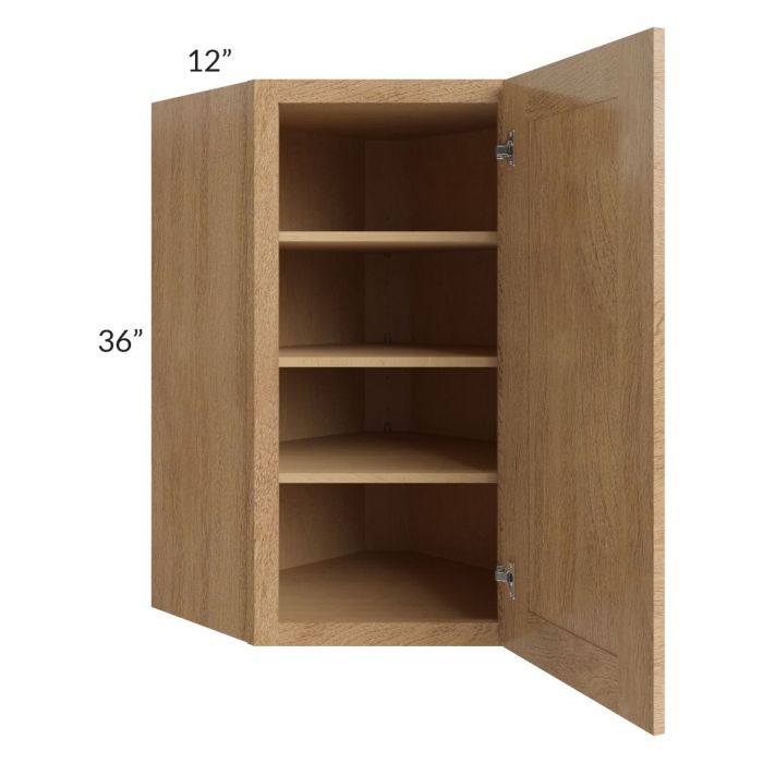 Midtown Timber Shaker 24x36 Diagonal Corner Wall Cabinet