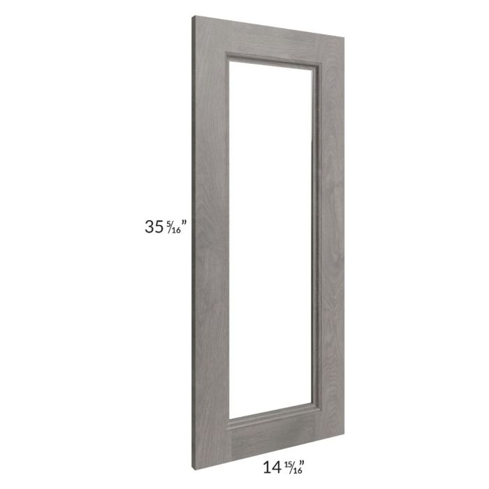 Providence Slate Grey 24x36 Wall Diagonal Corner Glass Door Only with Glass Included