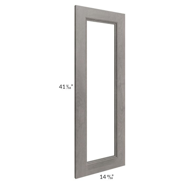 Providence Slate Grey 27x42x15 Wall Diagonal Corner Glass Door Only with Glass Included