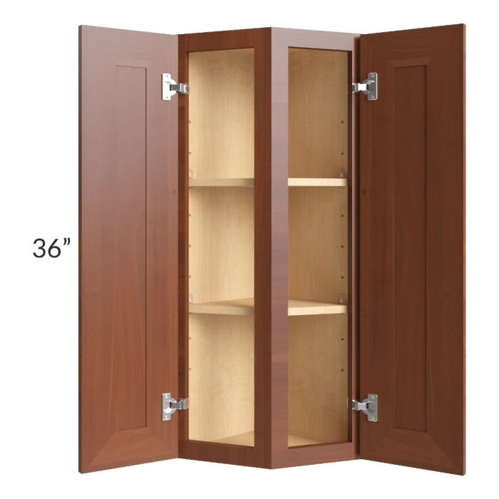 Phoenix Caramel Glaze 12x36 Wall End Cabinet