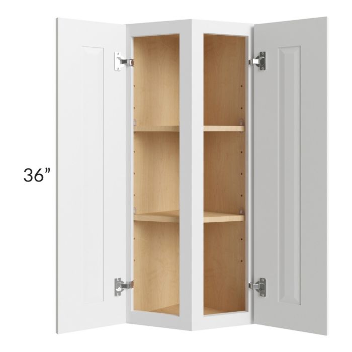 Southport White Shaker 12x36 Wall End Cabinet