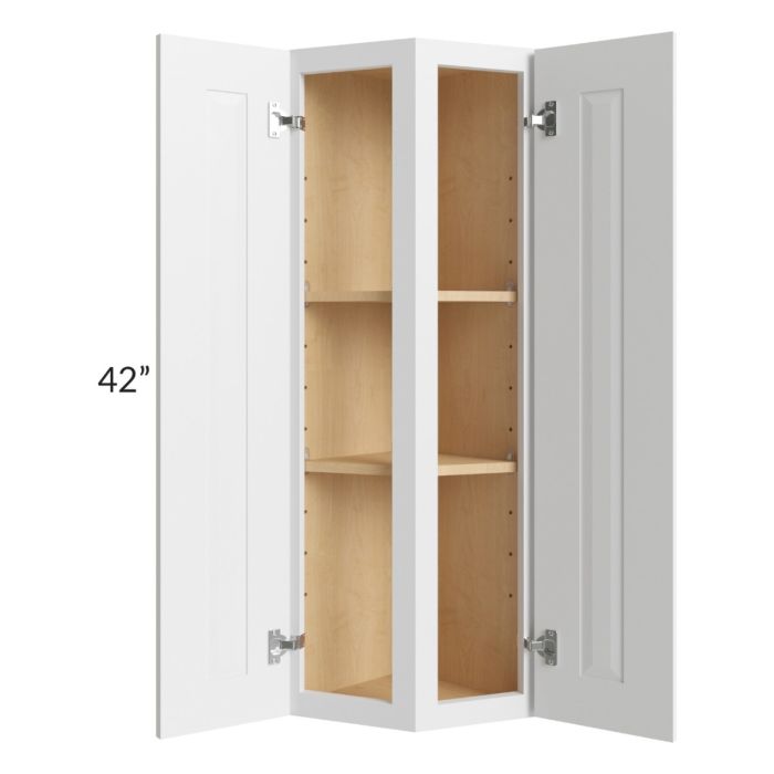 Southport White Shaker 12x42 Wall End Cabinet