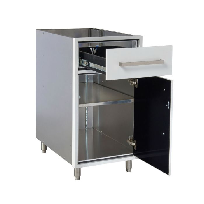 Legacy Outdoor White 18" Base Cabinet (Right Hinge)