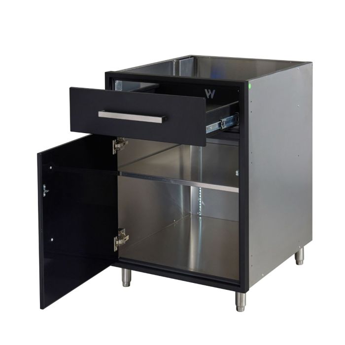 Legacy Outdoor Black 24" Base Cabinet (Left Hinge)