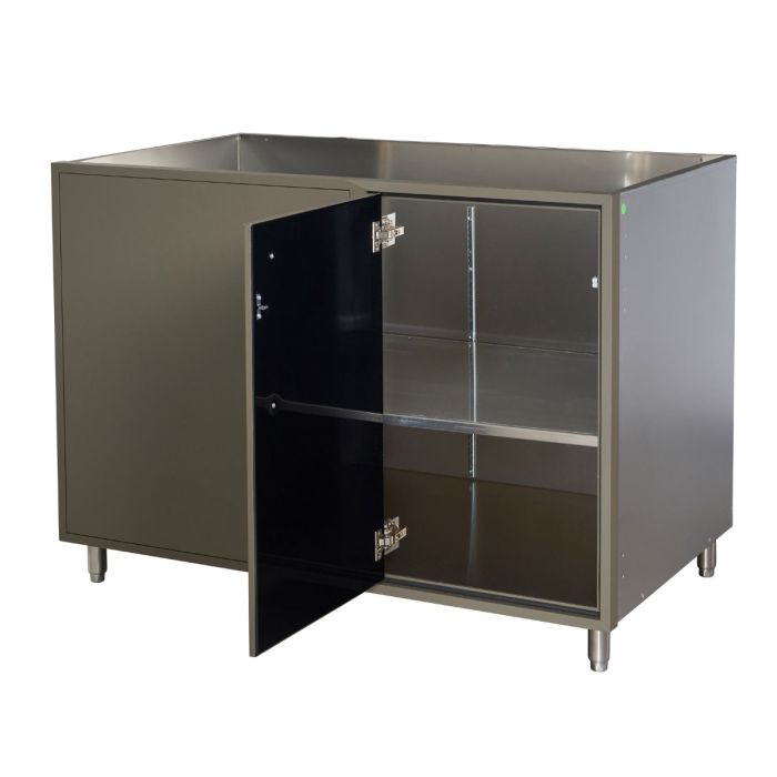 Legacy Outdoor Grey 48" Base Corner Cabinet (Left Hinge)