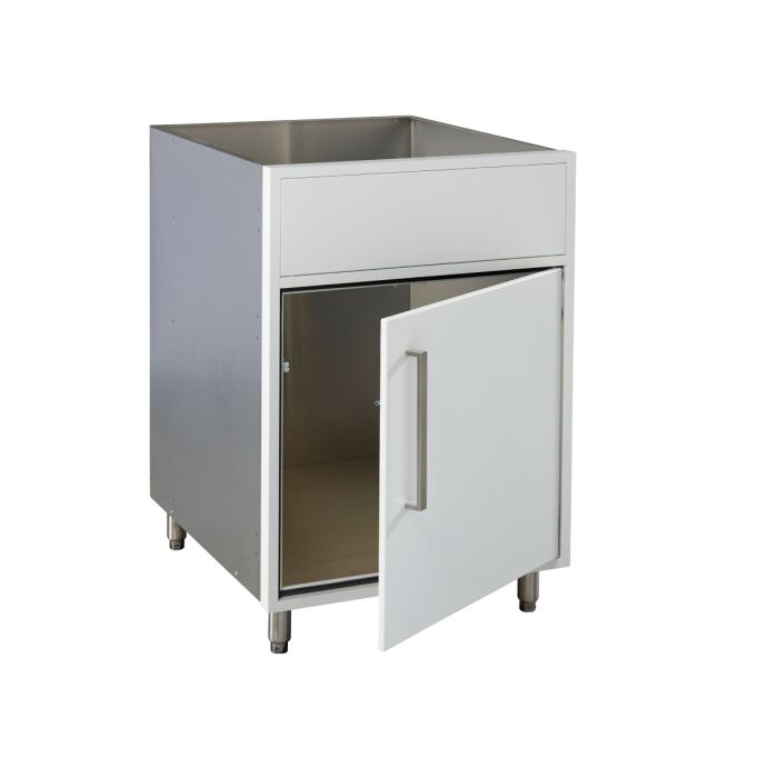 Legacy Outdoor White 24" Sink Base Cabinet (Right Hinge)