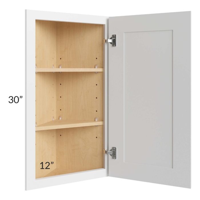 Bayville White 12x30 Wall End Angle Cabinet