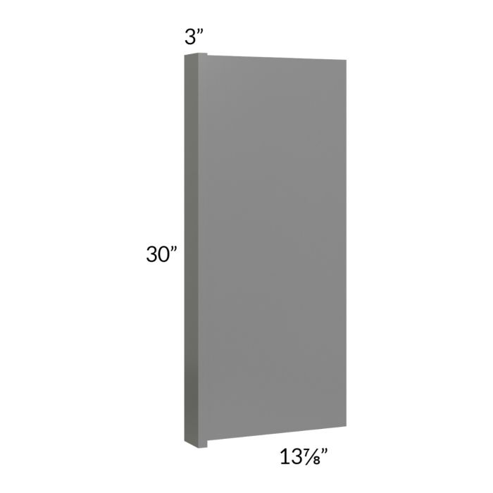 Milan Grey Gloss 14x30 Wall End Panel