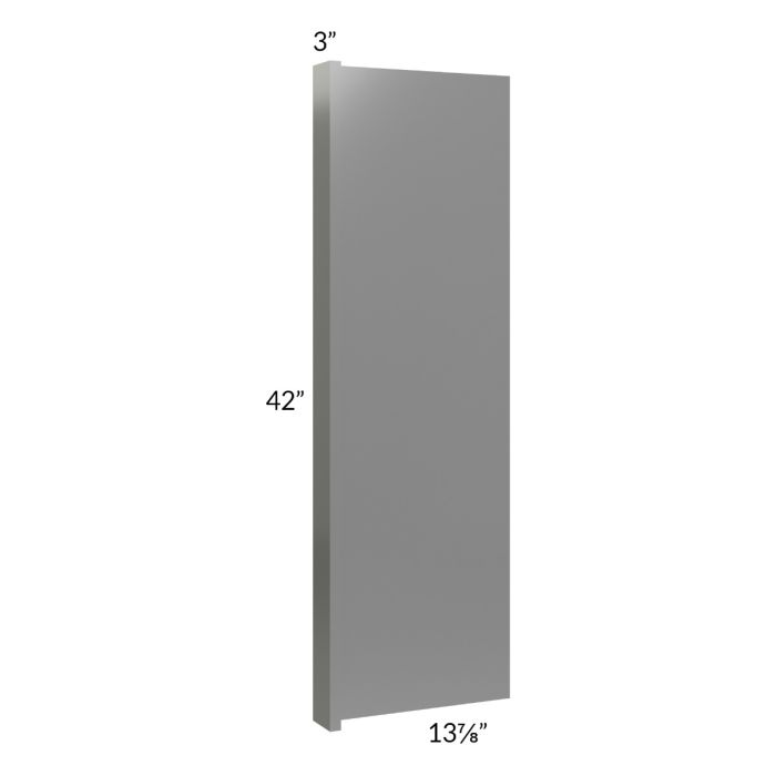 Milan Grey Gloss 14x42 Wall End Panel