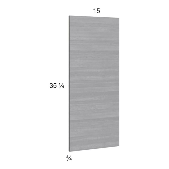 Euro Grey Wall Overlay Panel - 15"W x 35-1/4"H x 3/4"D