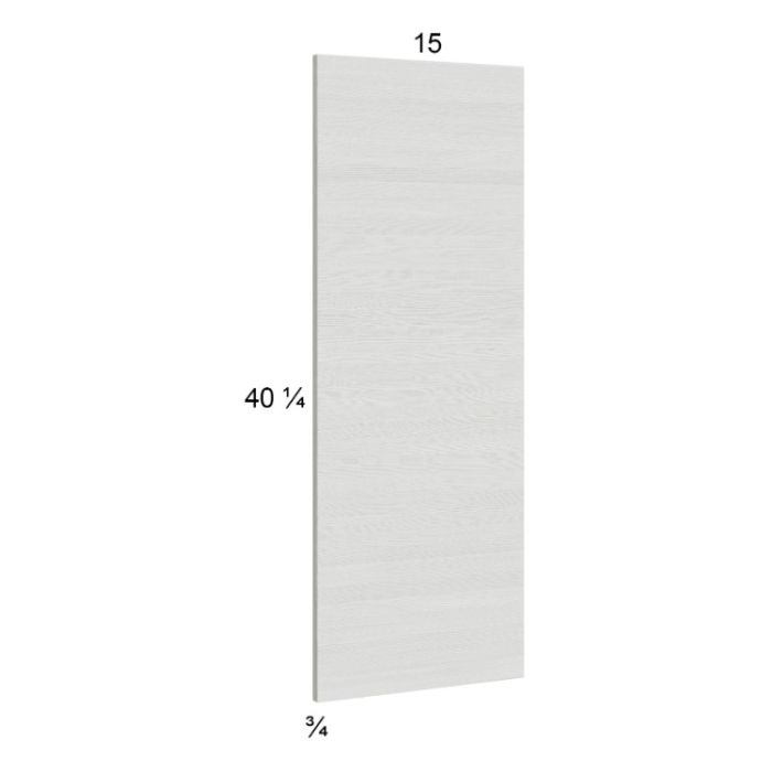 Euro White Grain Wall Overlay Panel - 15"W x 40-1/4"H x 3/4"D