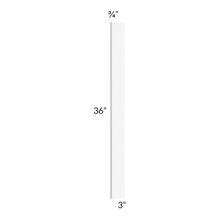 Milan White Matte 3x36 Wall Filler