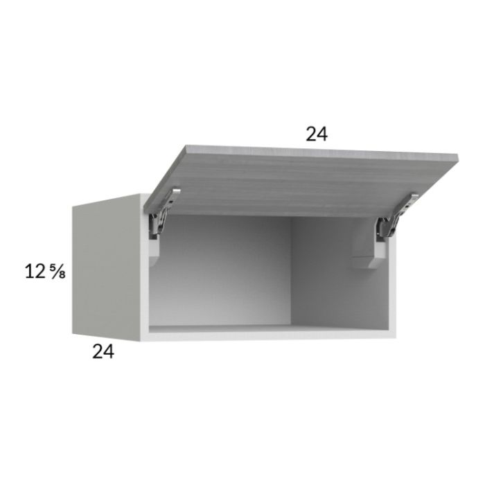 Euro Grey 24x12-5/8x24 Flip Up Door Wall Cabinet