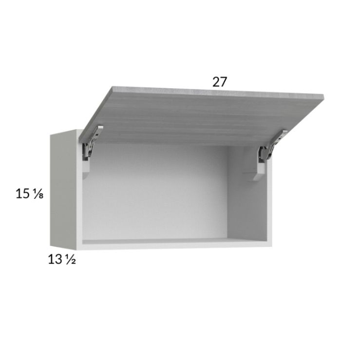 Euro Grey 27x15-1/8 Flip Up Door Wall Cabinet