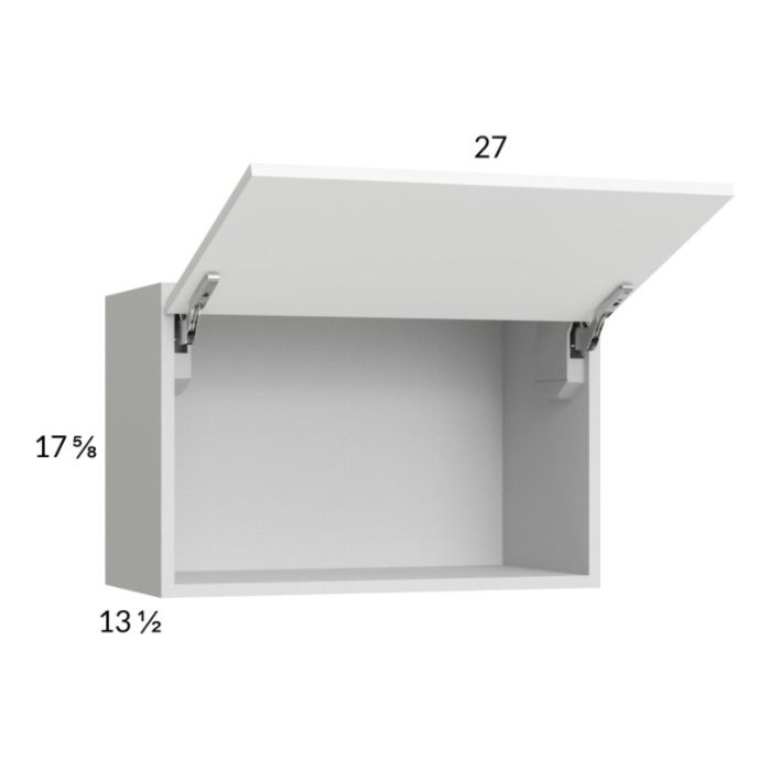 Euro Gloss White 27x17-5/8 Flip Up Door Wall Cabinet