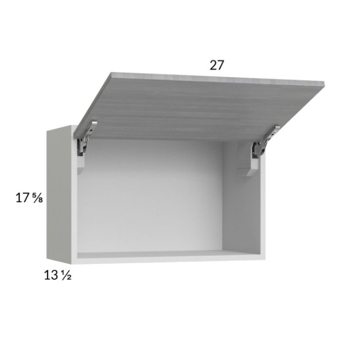 Euro Grey 27x17-5/8 Flip Up Door Wall Cabinet