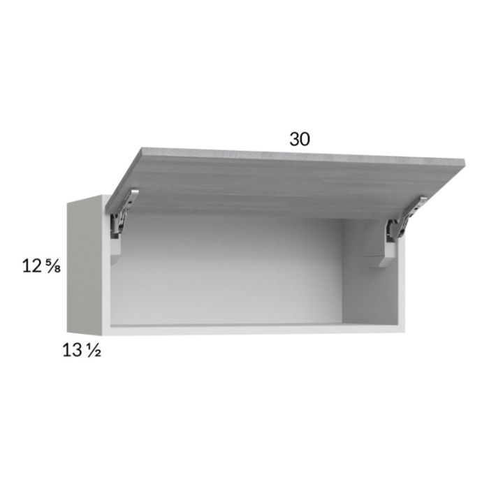 Euro Grey 30x12-5/8 Flip Up Door Wall Cabinet