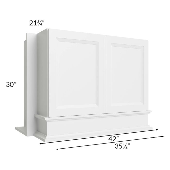 Bayville White 36x30 Wood Hood