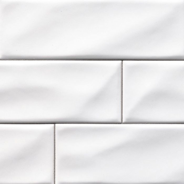 Whisper White 4 x 12 Glazed Handcrafted Tile
