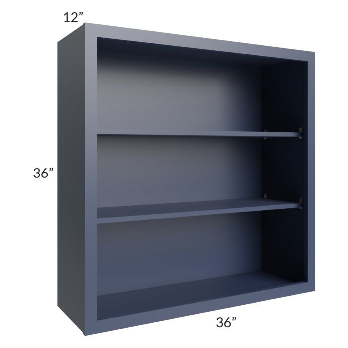 Bayville Blue 36x36 Wall Open Cabinet