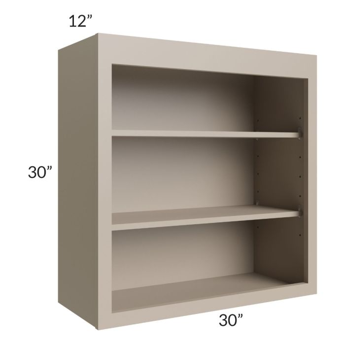 Tuscan Oyster 30x30 Wall Open Shelf Cabinet