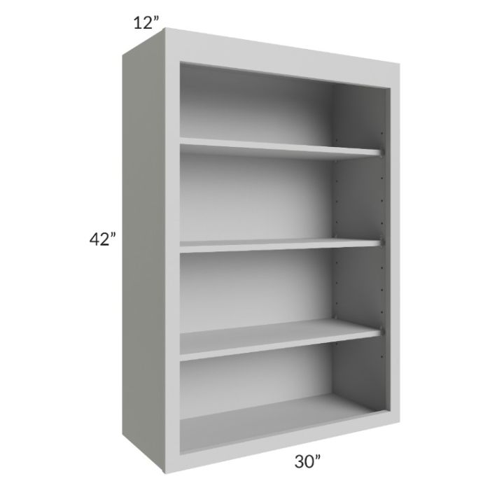 Tuscan Painted Grey 30x42 Wall Open Shelf Cabinet