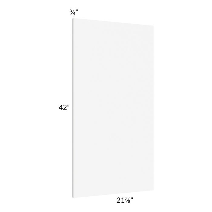 Milan White Matte Wainscot 42x21 Wall Panel