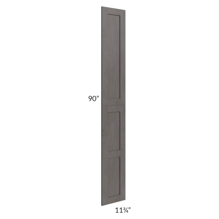 Midtown Dark Grey Shaker Wainscot 90" Tall Panels (12" depth)