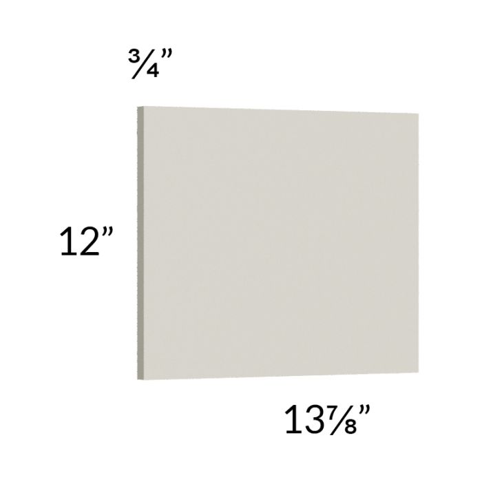 Milan Beige Matte Wainscot 12" Wall Panel (for 13" deep cabinets)
