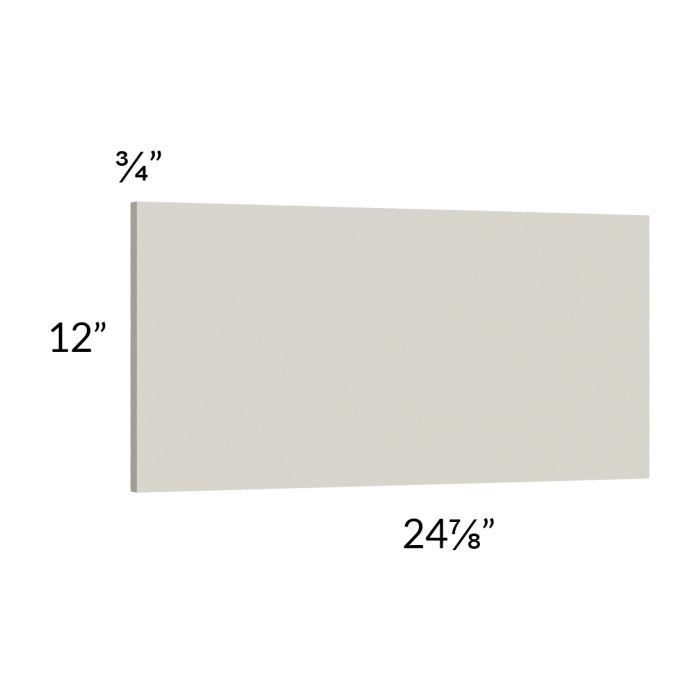 Milan Beige Matte Wainscot 12" Wall Panel (for 24" deep cabinets)