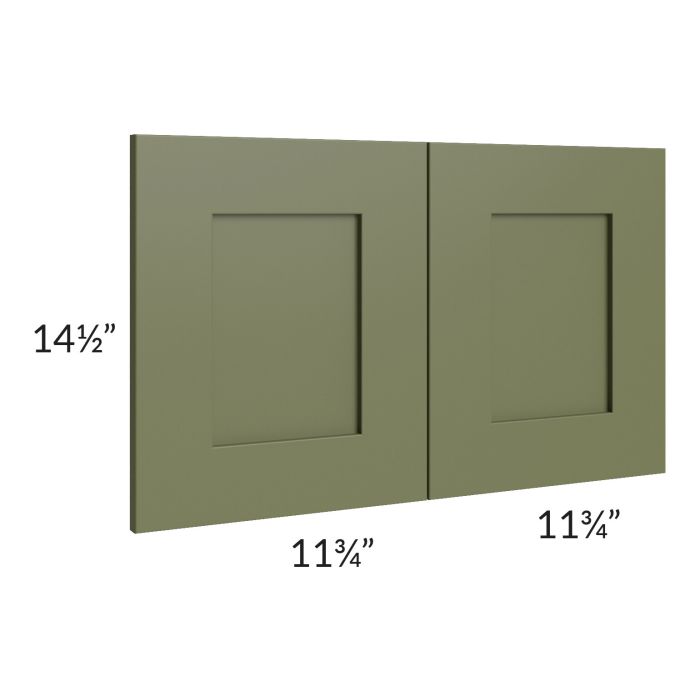Midtown Hunter Green Shaker 15x24 Wainscot Panel