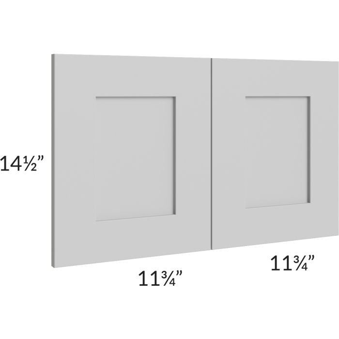 Midtown Painted Grey Shaker 15x24 Wainscot Panel