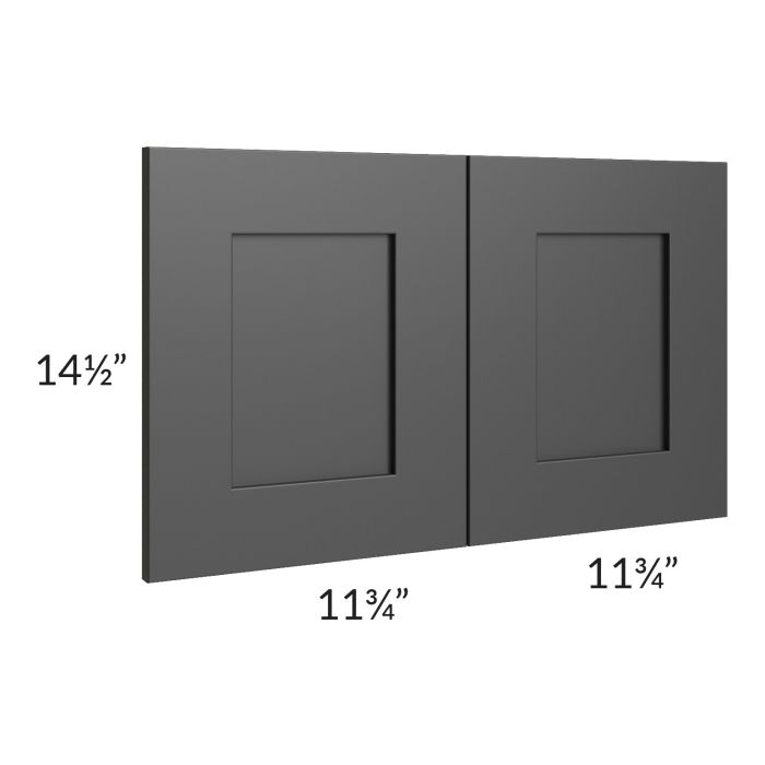 Midtown Black Shaker 15x24 Wainscot Panel