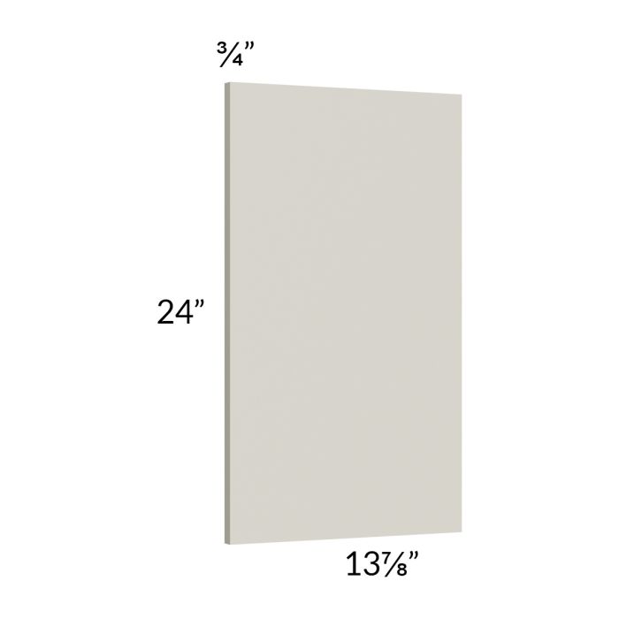 Milan Beige Matte Wainscot 24" Wall Panel (for 13" deep cabinets)