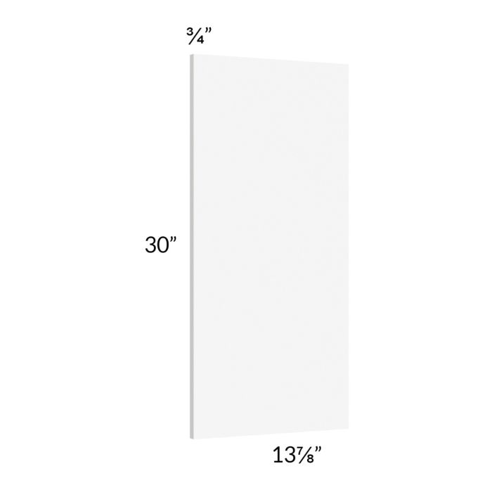 Milan White Matte Wainscot 30" Wall Panel