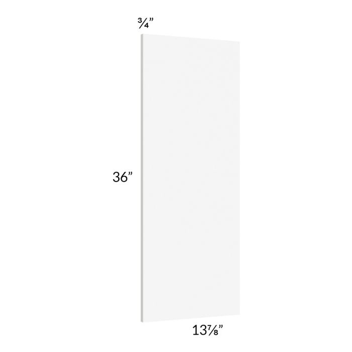 Milan White Matte Wainscot 36" Wall Panel