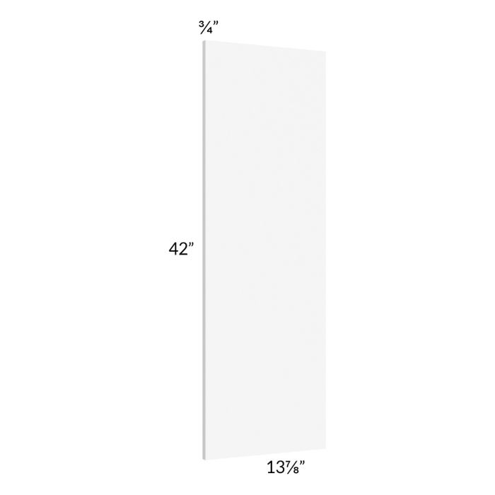Milan White Matte Wainscot 42" Wall Panel