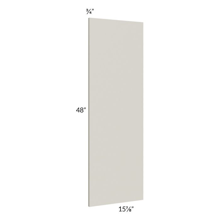 Milan Beige Matte Wainscot 48" Wall Panel (for 15" deep cabinets)