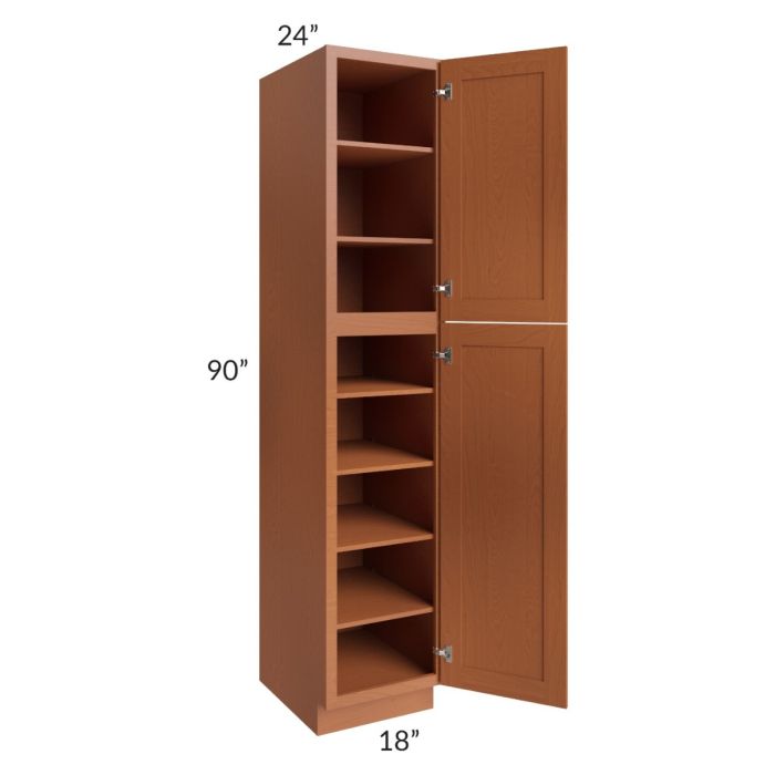 Lexington Cinnamon Glaze 18x90 Wall Pantry