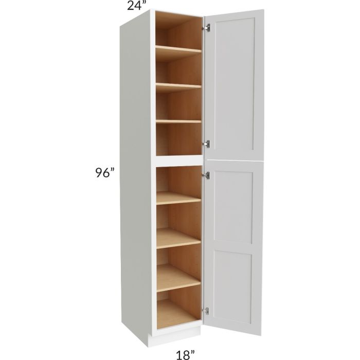Alpine White Shaker 18x96 Wall Pantry